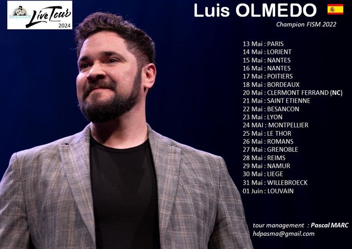 Conférence Luis OLMEDO 15 mai 21h Manu