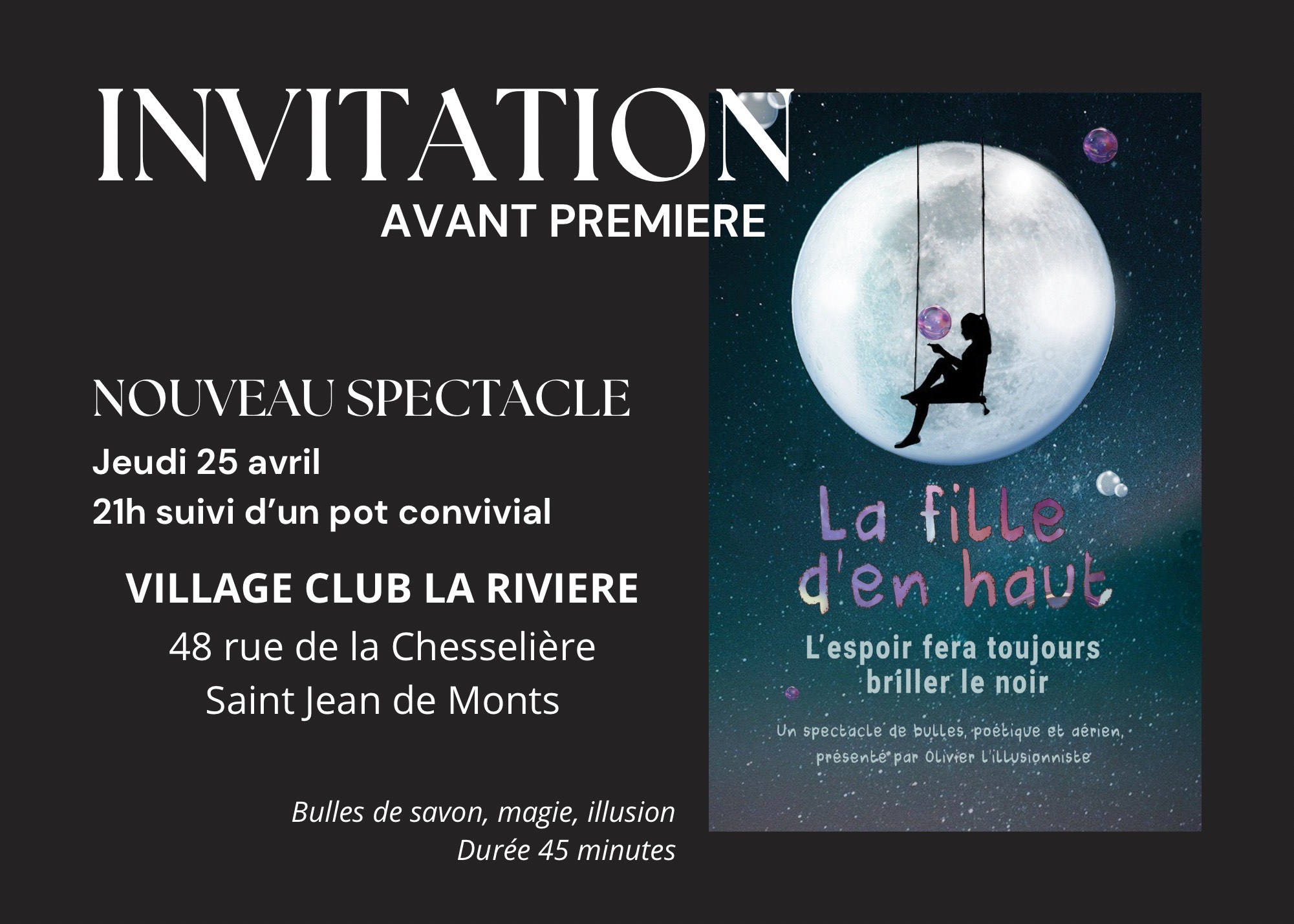 Spectacle "La fille d'en haut"